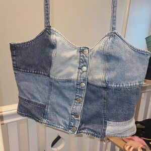 GAP Light Blue Denim Top